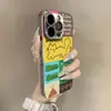 Ilustración de Gato Adecuada para Apple 16Promax Elegante 15 Nuevo Estilo 14 Funda para Teléfono Móvil Iphone13 Espejo Creativo 12