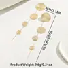 Joyería Europea y Americana Amazon Pendientes de Moda Exagerados Personalizados Pendientes Largos Colgantes de Disco Redondo con Borla Personalizados