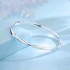 Pulseira Mobius prata pura 9999 prata de lei feminina estilo jovem cor de puxar nicho pulseira sólida pulseira versátil presente