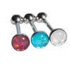 Anillo para la Lengua con Tornillo Exterior de Acero Inoxidable con Decoración Láser de Gota de Aceite Joyería Piercing Europea y Americana Anillo para la Lengua para Beber al por Mayor