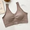 Cross-border Plus Fertilizante Plus Seamless Fixed Cup Sports Non-steel Ring Wrap Bra Vest Plus Size Beautiful Back Tube Top Mulheres