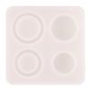 Molde de silicona de resina decorativa para hacer bricolaje con pegamento de cristal, goteo, anillo redondo, colgante, joyería