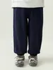 Pantalones joggers para niña Wulibu, nuevos de otoño para niños, color liso, simples, versátiles, con puño, casuales, aptos para la piel, pantalones de chándal