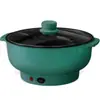 Panela Elétrica de Cozinha, Camada Dupla, Grande Capacidade, Panela Quente Elétrica Multifuncional para Cozinhar no Vapor, Cozinhar e Saltear, Panela Interna Antiaderente, Panela Elétrica Integrada para Uso em Dormitório