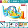 Piscina Inflable Intex para Niños Dinosaurio Doble Piscina Piña Sandía Piscina de Bolas Oceánicas Inflable Parque Acuático para Bebés Juguetes