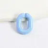 18x24mm cor acrílica em forma de U fivela de corrente diy telefone móvel cadeia bolsa chaveiro pendurado cadeia acessórios bolsa