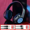 Fone de Ouvido Bluetooth Luminous Sem Fio Headset Bluetooth 5.0 Cartão Dobrável Subwoofer B39