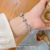 Nuevo Pulsera Geométrica Única con Brillo Diseño Exquisito de Nicho Versátil Color Dopamina Pulsera con Cierre de Cordón