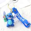 Nuevo Llavero de Stitch de Dibujos Animados Goma Suave Colgante para Llaves de Coche Bolso Stitch Pareja Pequeño Regalo Venta al por Mayor