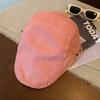 Gorra de Mezclilla Morada Vintage Estilo Japonés para Mujer Todas las Combinaciones Muestra la Cara Boina Pequeña Lavada Antigua Gorra para Cabeza Grande Moderna