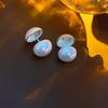 Pendientes de Borla de Perlas Carta de Amor Antigua Media Aguja Plata Nicho Aretes de Alta Gama Retro Lujo Ligero Accesorios para Orejas Venta al por Mayor Mujeres