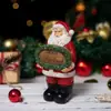 Adorno de Papá Noel Sosteniendo un Cartel de Envío Gratuito Seleccionado Cuidadosamente Artesanía de Resina Transfronteriza Decoración Regalo Simple de Alta Gama para el Hogar