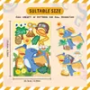 8 Pegatinas de Dinosaurios de Dibujos Animados, Pegatinas Personalizadas y Creativas para Diario DIY, Pegatinas Decorativas para Teléfono Móvil, Patineta, Refrigerador, Cuaderno