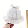 Chapéu de Bebê Primavera e Outono Chapéu de Pescador 2025 Novo Chapéu de Sol para Bebê Menina Doce e Fashion Chapéu de Sol para Bebê