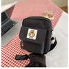Bolsa Transversal de Ombro Cor Clara Outono e Inverno Feminina 2024 Nova Grande Capacidade Pequena Fresca Casual Estilo Coreano Bolsa Camar