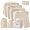2025 Novas Sacolas Organizadoras Populares para Cosméticos, Mudança, Viagem, Conjunto de Sete Peças para Roupas, Colchas, Roupa Íntima, Desktop Atacado