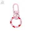 Hebilla de Resorte de Color Caramelo de Aleación Hebilla de Puerta Colgante para Equipaje Llavero Círculo de Resorte Colorido Material para Joyería DIY