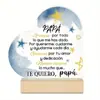 Regalo de Día del Padre Transfronterizo Más Vendido Adorno de Exhibidor Acrílico Pantalla de Escritorio Regalo de Día del Padre Hecho a Medida para Papá Manualidad