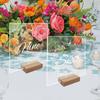 BT056-060 acrílico transparente tridimensional 2 mm placa de número de mesa de boda placa de asiento de mesa decoración de mesa DIY