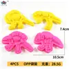 Molde de Argila Colorido em Relevo para Massinha DIY Infantil Conjunto de Ferramentas de Argila com 21 Peças Molde Educacional de Argila Colorida