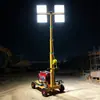Carrinho de Lâmpada de Iluminação Móvel LED Manivela Elevatório 5 Metros 6 Metros Tipo Carrinho Torre de Lâmpadas torre de iluminação