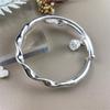 Pulseira Lótus Fita de Möbius Nova 2025 para Meninas, Pulseira de Designer, Estilo Juvenil, Presente para Aniversário de Namorada, Pulseira de Prata
