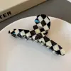 Corea del Sur Leopard Cross Grip Cabello Grande Trasero Volumen Cabello Ácido Acético Múltiple Pinza de Tiburón Retro para el Cabello Pinza para el Cabello de Sentido Avanzado