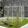 Enrejado Trepador para Clematis Planta Trepadora Rosa Verde Soporte para Flores de Jardín Exterior Poste de Soporte Marco de Hierro Simple para Trepar