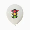 Globos con estampado de coches de carreras, globos de decoración para fiesta temática de coches de carreras, globos de látex transfronterizos, globos de decoración para fiesta de cumpleaños