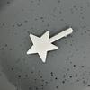 Horquilla de plata dulce y fresca de alta gama con forma de estrella para mujer, accesorios para el cabello 2023, tocados, horquilla lateral para cabello roto, clip de pico de pato