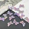 Botones coloridos pequeños de peces, mariposas, monedas, nubes, estrellas, triángulos, de dos agujeros irregulares y color degradado para ropa de niños y mujeres DIY