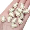 Acrílico Francés Retro Pintado Dorado Cuentas Planas Cuentas Redondas Hecho a Mano DIY Joyería Pulsera Collar Colgante Accesorios Cadena para Teléfono Móvil