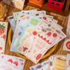 Libro de Pegatinas con Estilo Vintage Japonés, Material Desprendible y Adhesivo para Decoración de Diarios, Registros Diarios, Patrones Pequeños