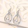 S925 Sterling Silver Needle Retro Hepburn Style Pearl Brincos Elegantes Celebridades da Internet Brincos de Celebridades Francesas
