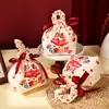 Bolsas de dulces para bodas, cajas de dulces plegables de terciopelo para bodas, empaque de dulces de alta gama para recuerdos, modelo nuevo 2026