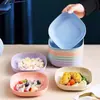 Novedad Plato para Escupir Huesos Estilo Japonés Creativo Plato para Escupir Huesos Doméstico Plato Pequeño de Plástico Caja de Almacenamiento Linda Plato para Comida con Base