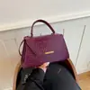 Bolso pequeño cuadrado de color degradado para mujer, sensación de alta gama, estampado de cocodrilo, retro, versátil, bolso de un solo hombro, simple, moderno, bolso cruzado