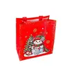 Bolsa de Navidad No Tejida Transfronteriza Bolsa de Regalo Fabricante Venta al por Mayor Dibujo Animado Muñeco de Nieve Navideño Bolsa de Dulces Bolso Laminado