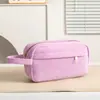 Bolsa de Maquillaje Portátil de Nuevo Estilo Transfronteriza, Bolsa de Almacenamiento Portátil de Pana de Gran Capacidad, Bolsa de Almacenamiento de Joyería Moderna y Sencilla