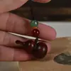 Bolsa Fulu de Calabaza de Sándalo Colgante Llavero Hecho a Mano DIY Cadena para Teléfono Móvil Colgante Accesorios Creativos Unisex