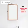 Espejo de Baño Inodoro Inodoro Espejo de Cristal Espejo Cuadrado Colgante de Pared Sin Perforaciones Colgante Horizontal Colgante Vertical Soporte de Espejo