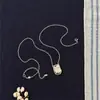 Estilo Novo Outono e Inverno Saco da Sorte Colar Floral Xadrez Acessórios de Corrente para Clavícula de Luxo Acessível Nicho de Alta Qualidade Saco da Sorte