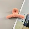 Oufei Le versão coreana do grande clipe de pelúcia de vison outono e inverno parte de trás da cabeça cabelo de coelho clipe de tubarão grampo de cabelo acessórios de cabelo atacado
