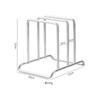 Estante para Tabla de Cortar Acero Inoxidable Estante para Tabla de Cortar Estante de Escritorio para Tapa de Olla Almacenamiento a Prueba de Moho Estante para Cuchillos Estante para Tabla de Cortar Almacenamiento para Cocina Casera