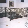 Barandales de Hierro Forjado para Casa Estilo Europeo, Barandales de Escalera de Hierro Forjado Imitación Cobre, Barandales Artísticos de Hierro Forjado para Hotel