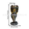 Decorações de Resina Transfronteiriças Taça de Aço Inoxidável 3D Bar Decoração de Casa Enfeites Artesanato 7 Dias Sem Perguntas