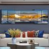 Pintura decorativa de lujo de doble capa con superposición ligera para sala de estar, sofá, fondo de pared, triple pintura colgante, respaldo atmosférico con respaldo de cristal de porcelana y diamante.
