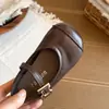 Sapatos de Couro para Meninas Sapatos Individuais Infantis Menina Bebê 2026 Primavera Outono Novo Menina Pequena Preto Retrô Mary Jane Sapatos de Solado Macio