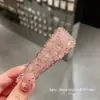 Grampos de Cabelo Brilhantes com Strass Estilo Coreano Dongdaemun Primavera Novo Luxo para Mulheres, Coleção de Acessórios para Cabelo da Testa
