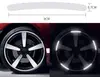Adesivo reflexivo de roda de carro adesivo de advertência de pneu personalidade arco-íris criativo motocicleta carro elétrico prata adesivo decoração